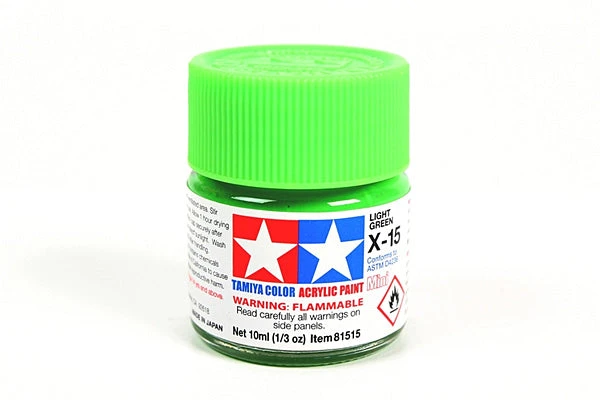 Tamiya Acrylic Mini X-15 Light Green Paint
