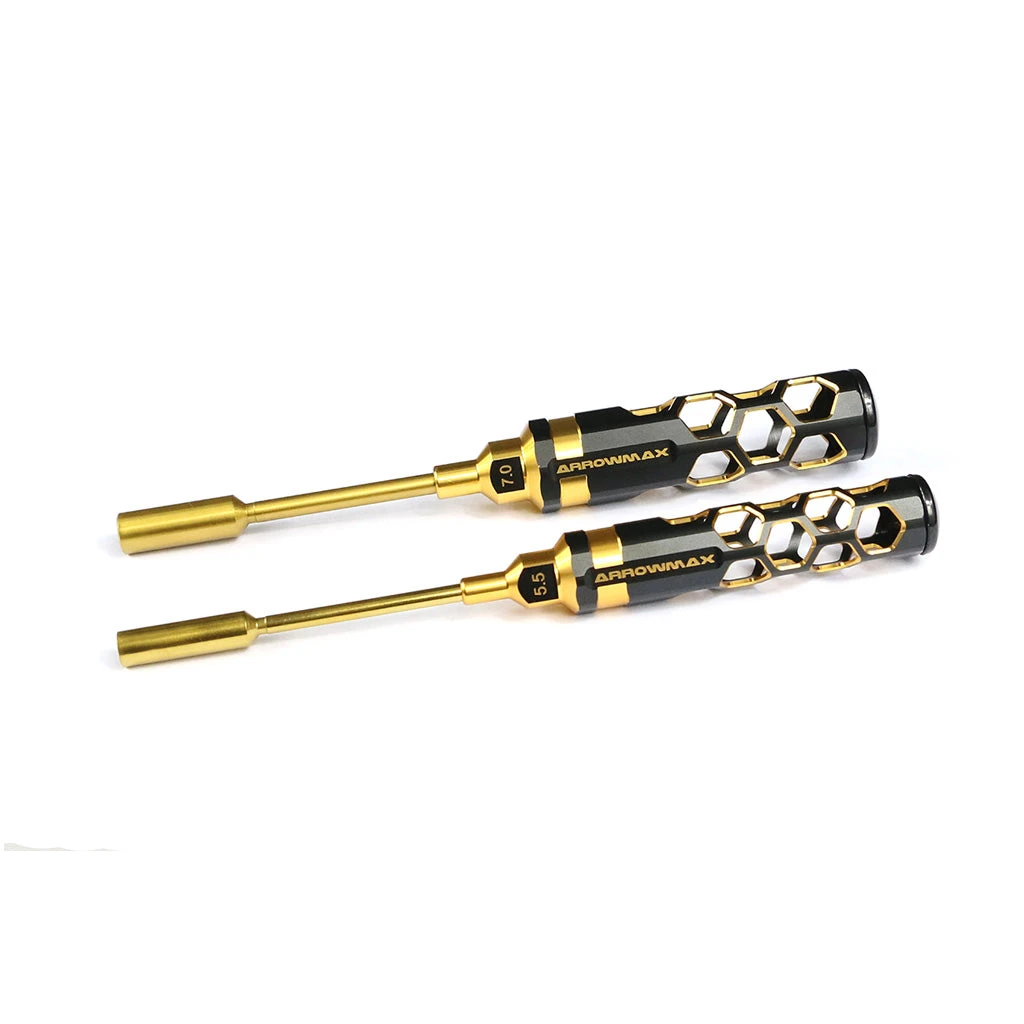 Arrowmax Nut Driver Set Black & Gold Edition 5.5mm / 7mm
