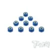 Alu Shock Lock Nuts 3mm - Tamiya Blue 10pcs