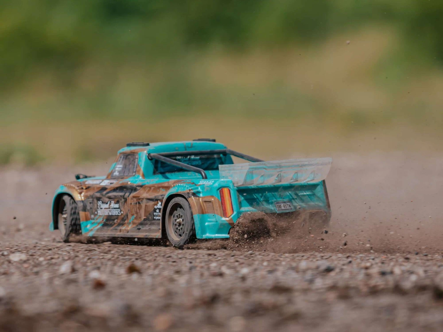 Arrma Infraction 4x4 1/8th Mega Brushed Resto-Mod Truck RTR - Teal/Bronze - Image 2