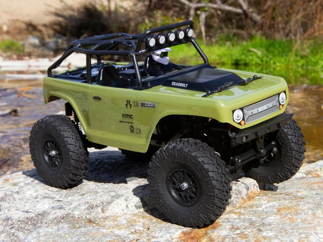 Axial SCX24 Deadbolt 1/24th Scale Electric 4WD Rock Crawler - Green - Image 8