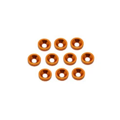 M4 Countersunk Alloy Washers Orange - Pack Of 10