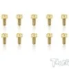 Gold Cap Head Screws M3 X 6mm - 10pcs