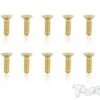 Gold Countersunk Screws M3 X 10mm - 10pcs