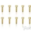Gold Cap Head Screws M3 X 10mm - 10pcs