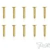 Gold Countersunk Screws M3 X 14mm - 10pcs