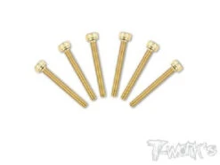 Gold Cap Head Screws M3 X 25mm
