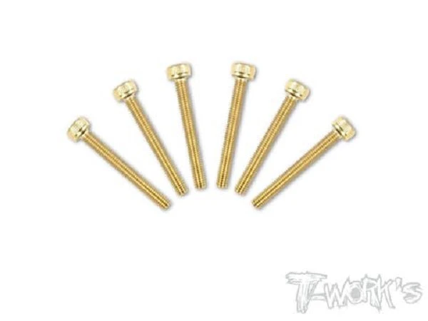 Gold Cap Head Screws M3 X 25mm