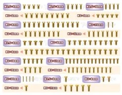 Screw Set For Schumacher CAT - Gold