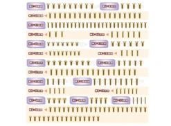 UFO Screw Set For MBX8R - Gold