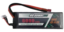 4S 100C 14.8V 6000mah Lipo Battery With Deans Connector