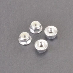 M4 Alloy Serrated Nuts Silver