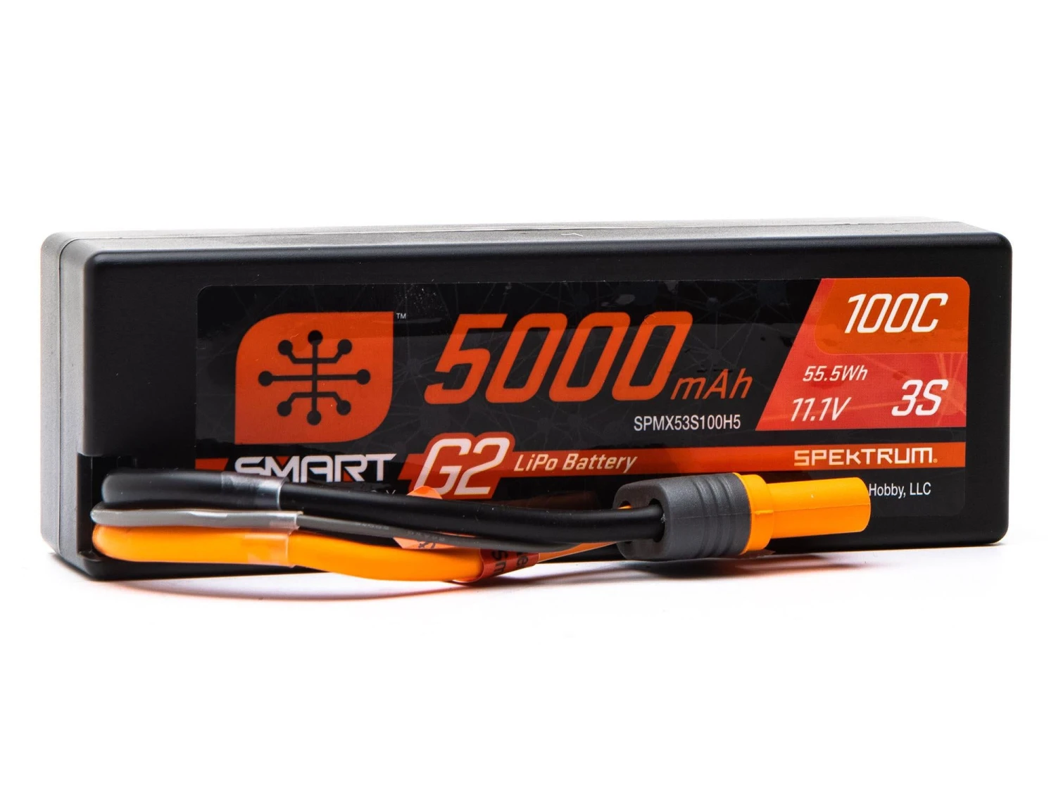 Spektrum 5000mah 3s 11.1v 100c Lipo Battery With IC5 Connector
