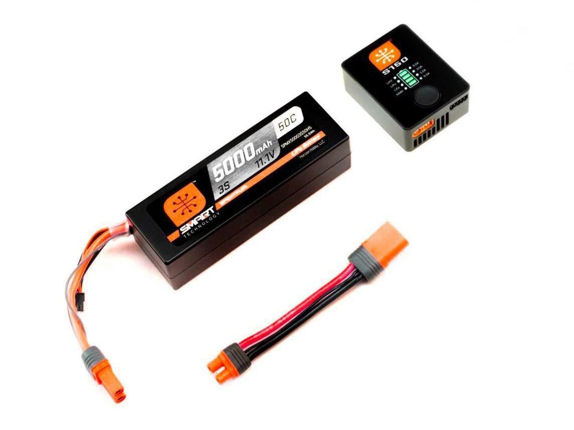 Spektrum Smart PowerStage Bundle 3S 5000mAh Lipo Battery With IC5 & Charger