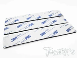 Black Adhesive Velcro Tape 25x150mm - 3pcs