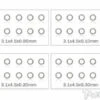 3mm Shim Washer Set - 10pcs Each 0.05/0.1/0.2/0.3mm
