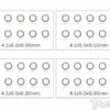 4mm Shim Washer Set - 10pcs Each 0.05/0.1/0.2/0.3mm