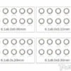 6mm Shim Washer Set - 10pcs Each 0.05/0.1/0.2/0.3mm