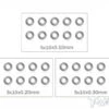 Stainless Steel 5 X 10 Shim Washer Set 0.1, 0.2, 0.3mm - 30pcs