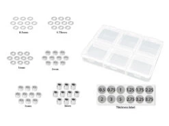 Alu 3mm Bore Washer Set Various Sizes - Silver