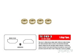 Brass Washer For Suspension Arm 3x10x3mm - 4pcs