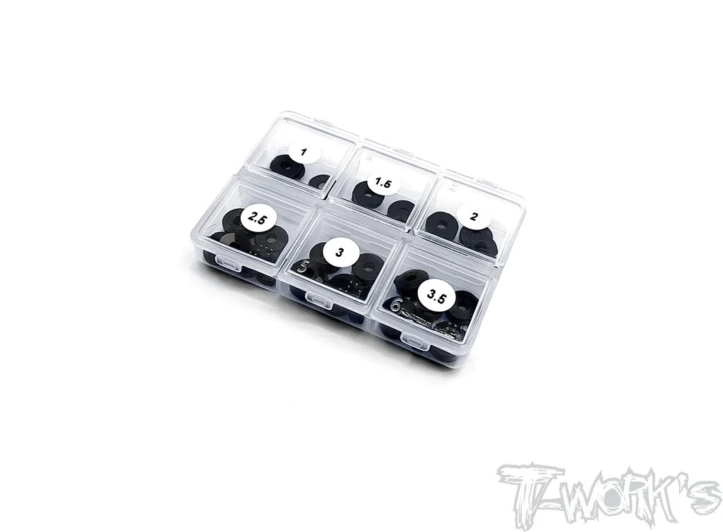 Alu Washer Set For Suspension Arm 3x10mm - 48pcs - Image 2