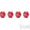 Self Locking Wheel Nut With Cover P1 - Red