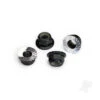 Traxxas 5mm Flanged Nylon Lock Nuts Black- 4pcs