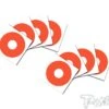 1/8th Buggy Wheel Stickers Orange - 8pcs