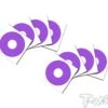 1/8th Buggy Wheel Stickers Purple - 8pcs