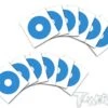 1/8th Truggy Wheel Stickers 3D Light Blue - 12pcs