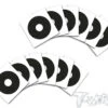 1/8th Truggy Wheel Stickers 3D Graphite - 12pcs