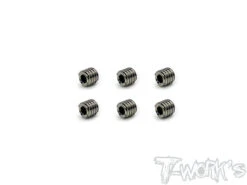 Titanium Hex Grub Screw M4 X 4mm - 6pcs
