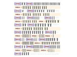 N1 Titanium UFO Head Screw Set 191pcs