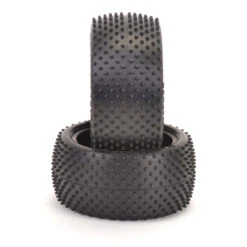 Schumacher Mini Dart 1/10th Off Road Rear Tyre Yellow - 1pr