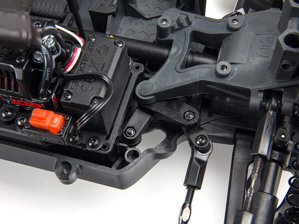 Arrma Granite 4X4 3S BLX Firma SLT3 1/10th Brushless Monster Truck Ready To Run - Red/White - Image 6