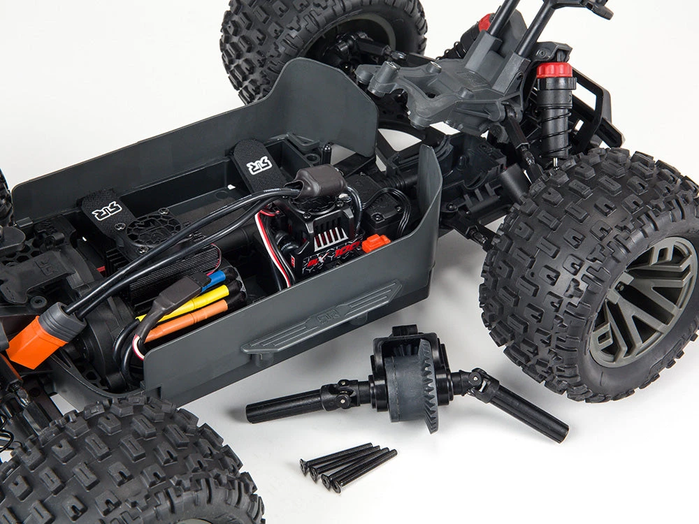 Arrma Granite 4X4 3S BLX Firma SLT3 1/10th Brushless Monster Truck Ready To Run - Red/White - Image 9