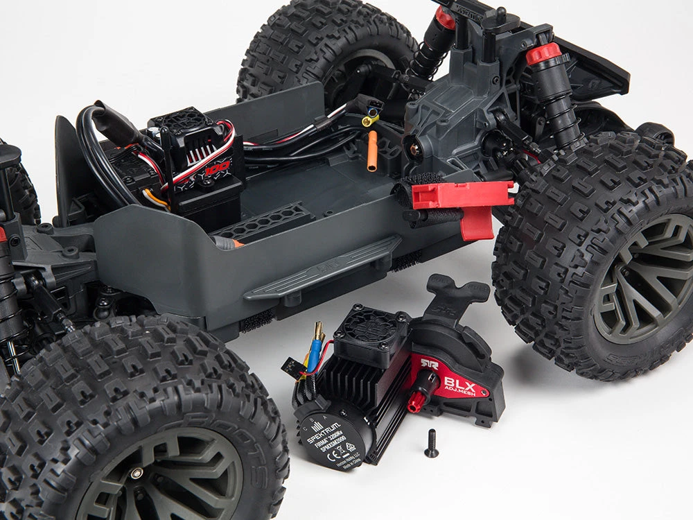 Arrma Granite 4X4 3S BLX Firma SLT3 1/10th Brushless Monster Truck Ready To Run - Red/White - Image 10