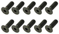 Steel Countersunk Hex Screws M4x12mm - 10pcs