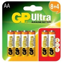GP BATTERIES Ultra Alkaline Batteries AA 8 Plus 4 Free (12pack)