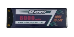 2S 100C 7.4V 8000mah Lipo Battery With 4mm Connector