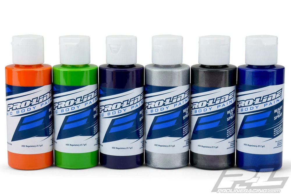 Proline RC Body Shell Paint Secondary Colours - 1 Bottle Of Each Colour