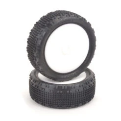 Schumacher Cactus Fusion 2 Yellow 1/10th 4WD Pre-Glued Front Tyres - 1pr